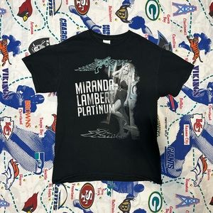 Vintage Gildan 2014 Miranda Lambert Platinum Tour Double Sided Heavy T Shirt
